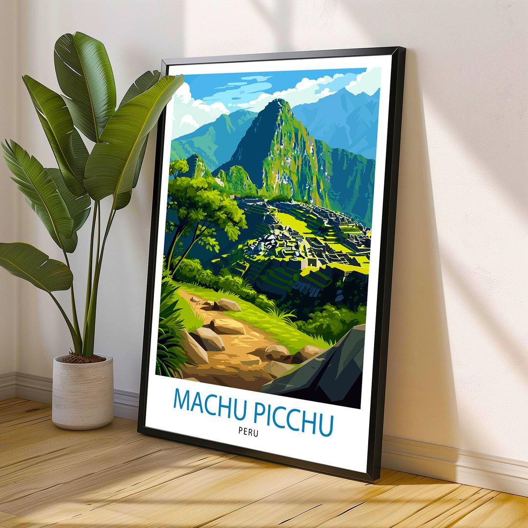 Machu Picchu Peru Travel Print Wall Decor Wall Art Machu Picchu Wall Hanging Home Décor Machu Picchu Gift Art Lovers Peru Art Lover Gift