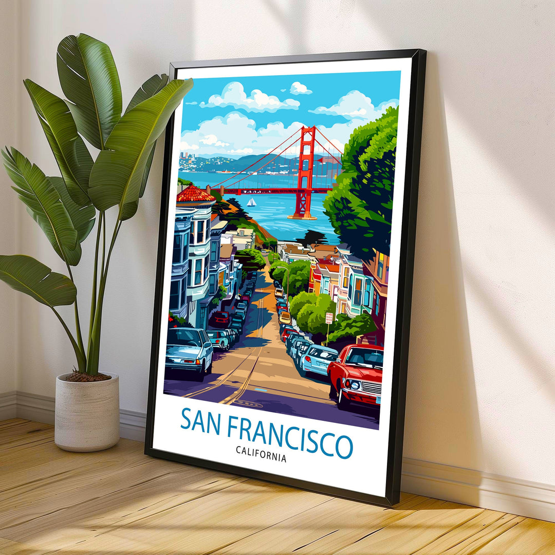 San Francisco California Travel Print Wall Decor Wall Art San Francisco Wall Hanging Home Décor San Francisco Gift Art Lovers California