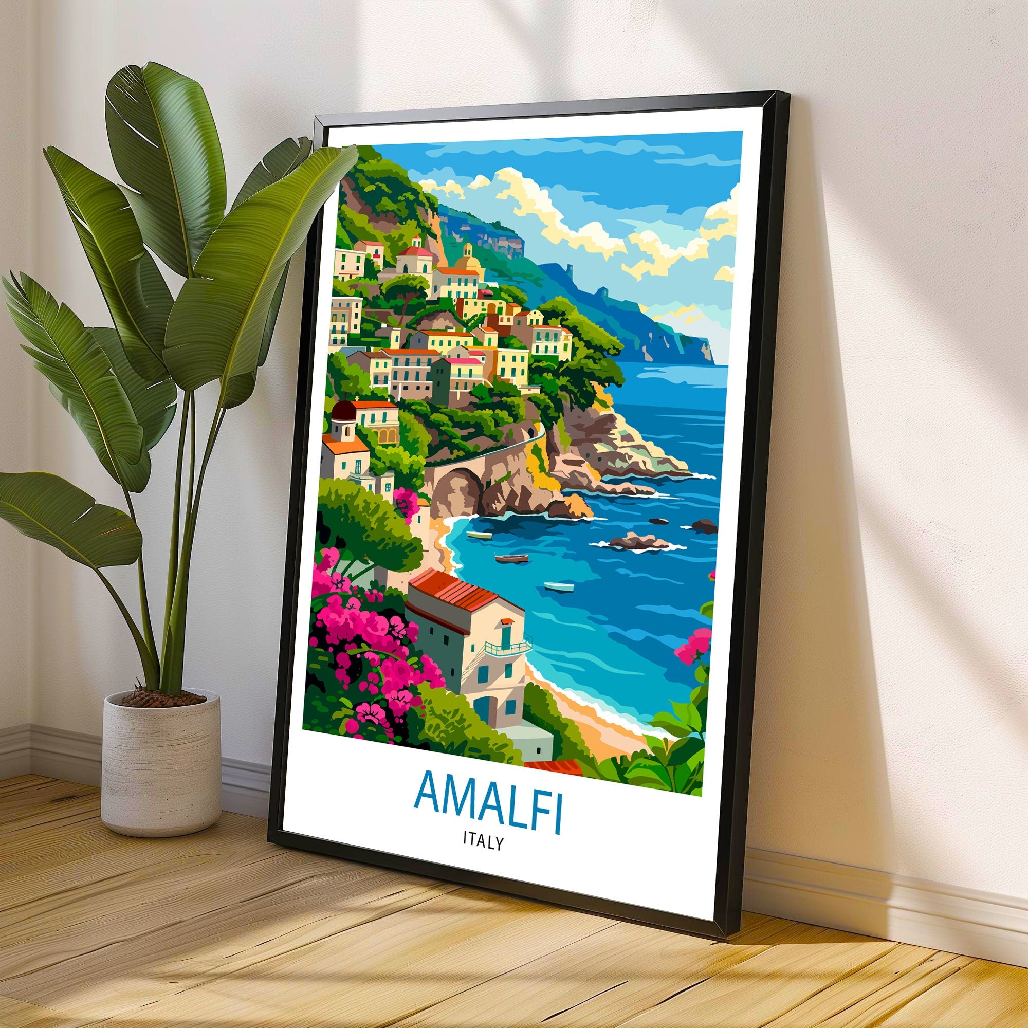 Amalfi Italy Travel Poster