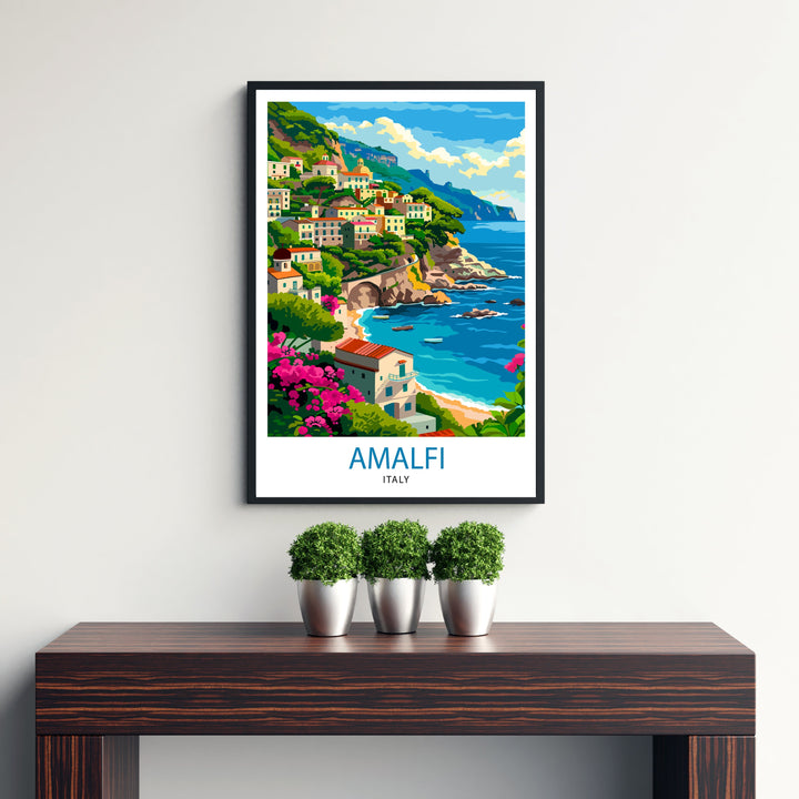 Amalfi Italy Travel Poster