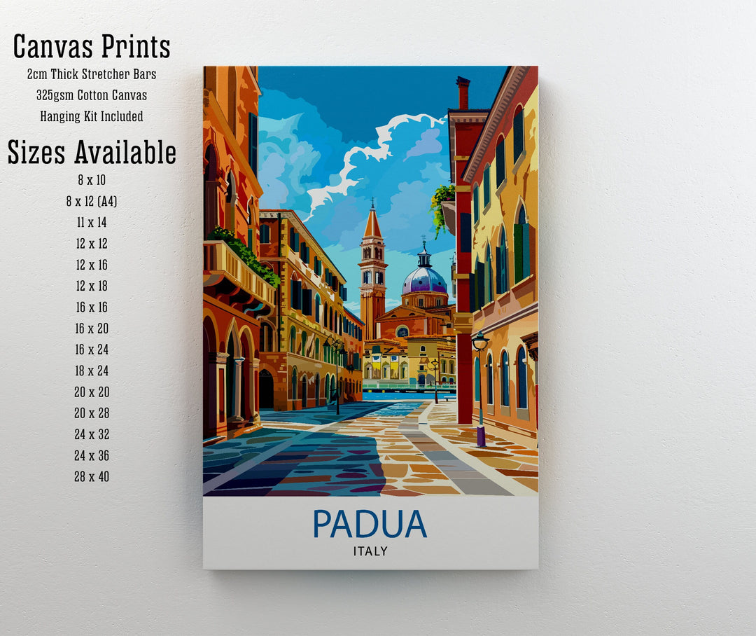 Padua Italy Travel Poster