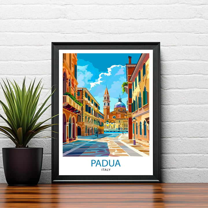 Padua Italy Travel Poster