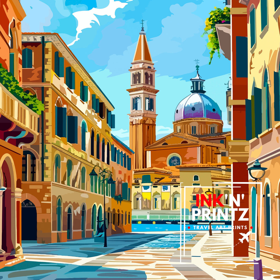 Padua Italy Travel Poster