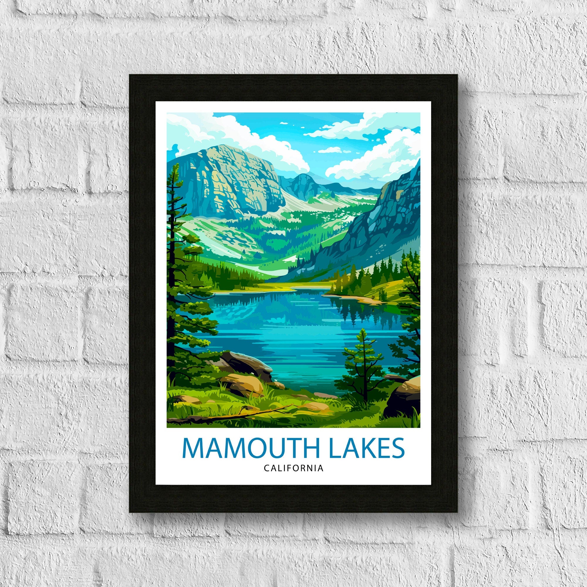 Mammoth Lakes California Travel Poster