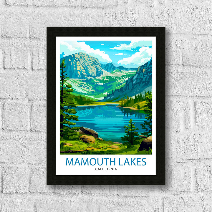 Mammoth Lakes California Travel Print Wall Decor Wall Art Mammoth Lakes Wall Hanging Home Décor Mammoth Lakes Gift Art Lovers California