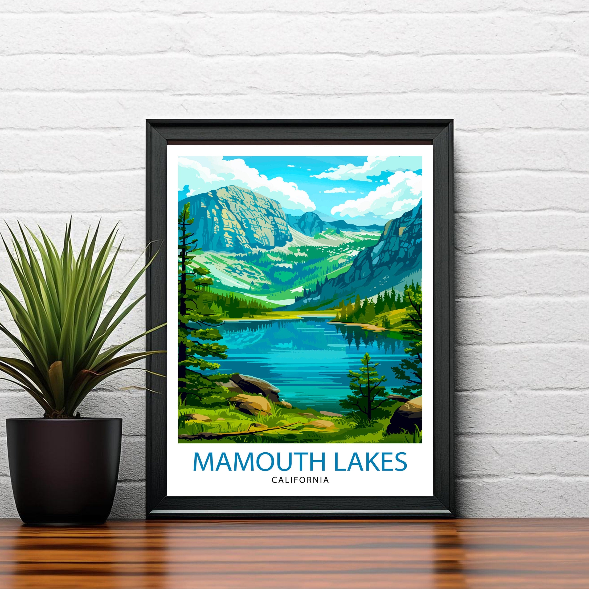Mammoth Lakes California Travel Poster