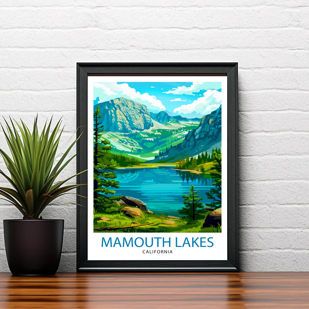 Mammoth Lakes California Travel Print Wall Decor Wall Art Mammoth Lakes Wall Hanging Home Décor Mammoth Lakes Gift Art Lovers California