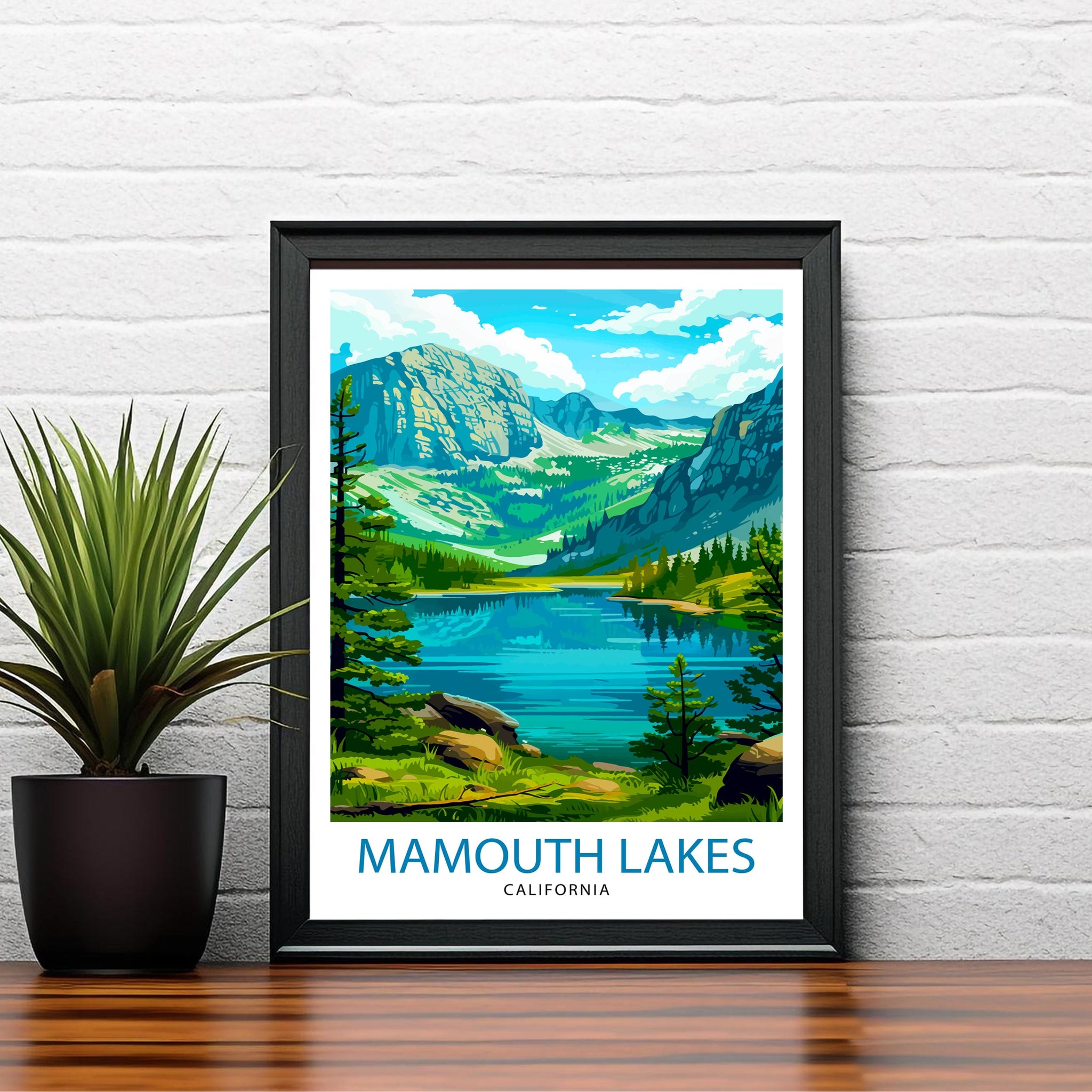 Mammoth Lakes California Travel Poster