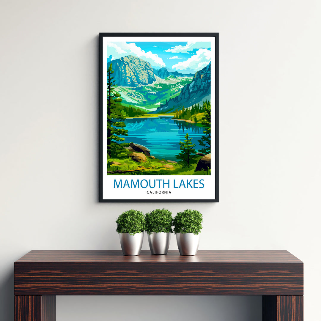 Mammoth Lakes California Travel Print Wall Decor Wall Art Mammoth Lakes Wall Hanging Home Décor Mammoth Lakes Gift Art Lovers California