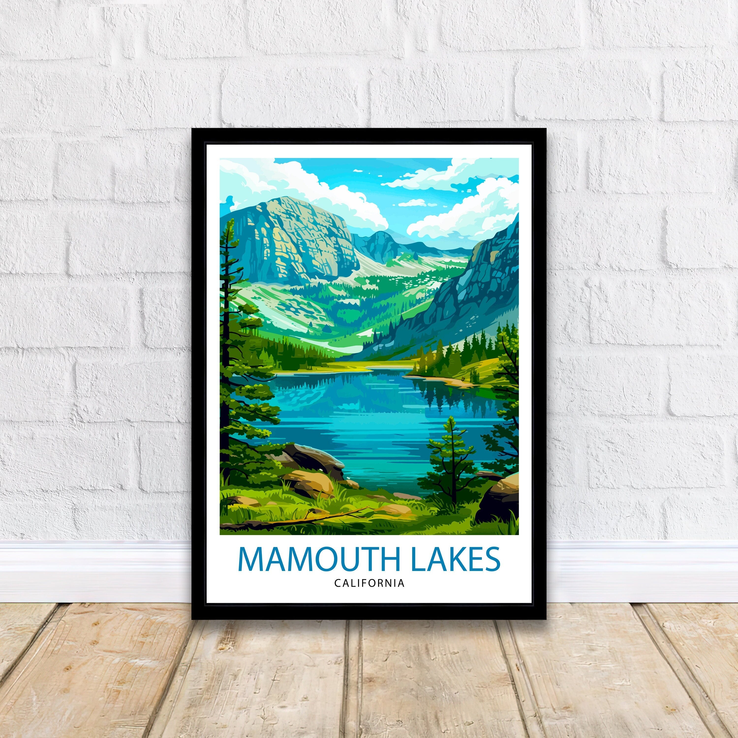 Mammoth Lakes California Travel Poster