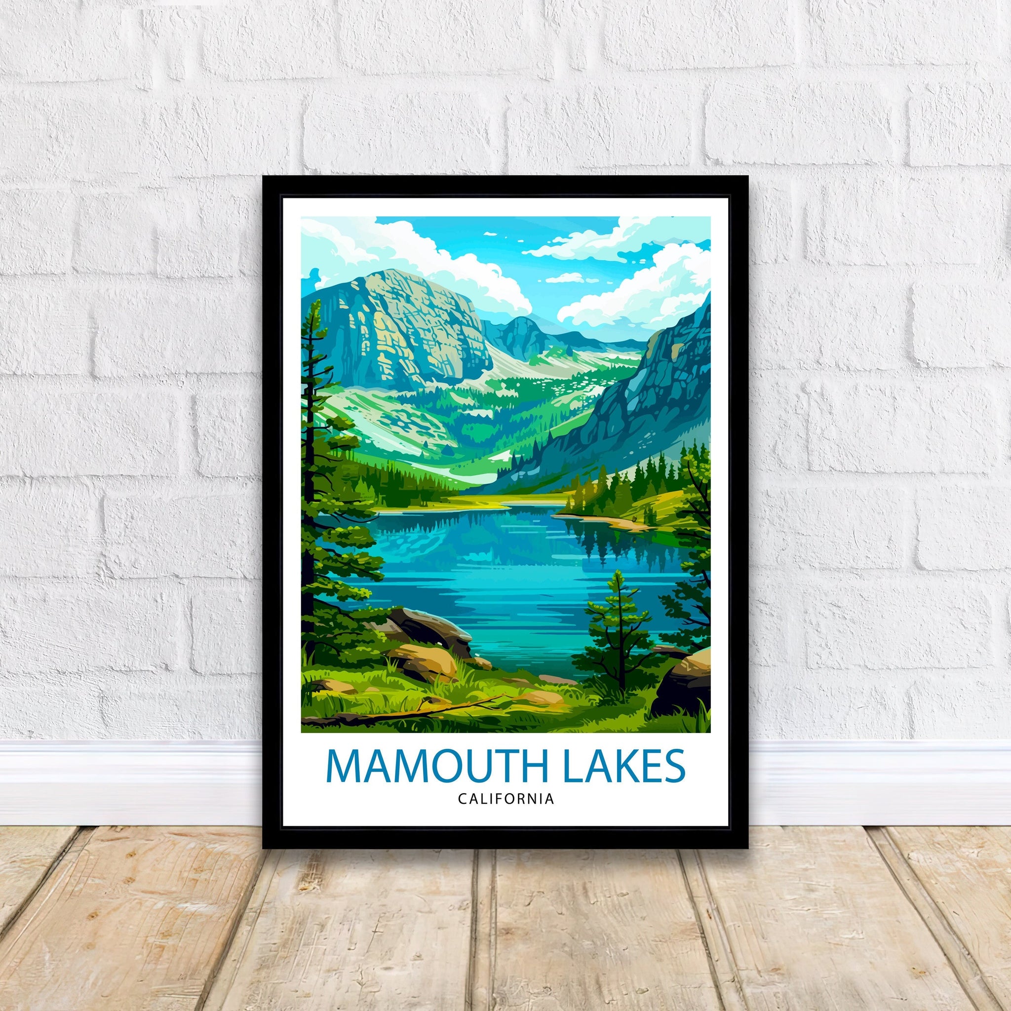 Mammoth Lakes California Travel Poster
