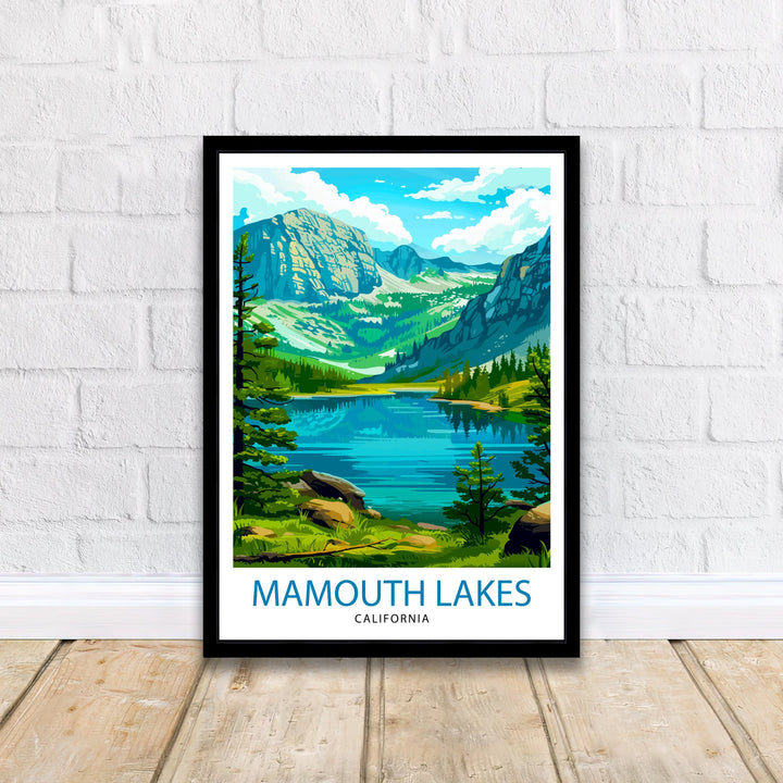 Mammoth Lakes California Travel Print Wall Decor Wall Art Mammoth Lakes Wall Hanging Home Décor Mammoth Lakes Gift Art Lovers California