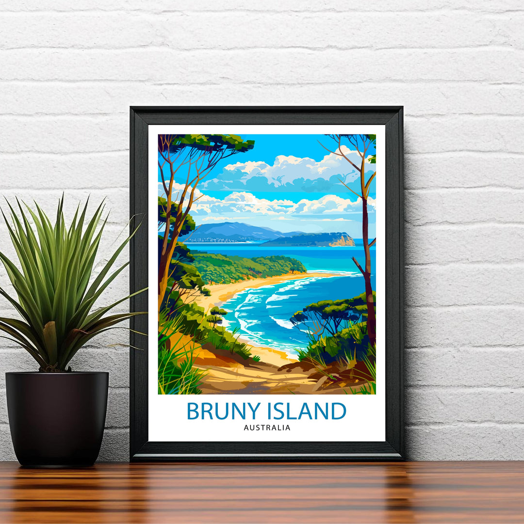 Bruny Island Tasmania Travel Print Wall Decor Wall Art Bruny Island Wall Hanging Home Décor Bruny Island Gift Art Lovers Australia Art Lover