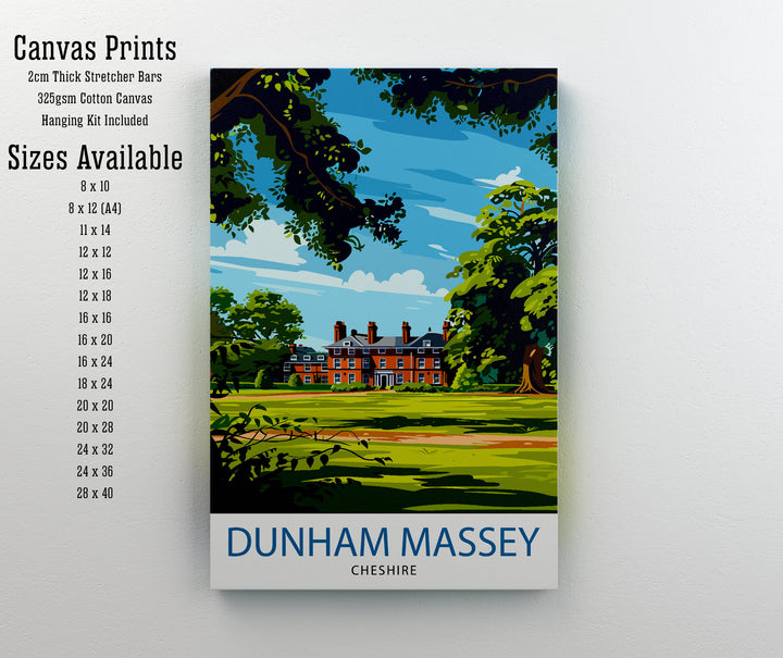 Dunham Massey Travel Poster