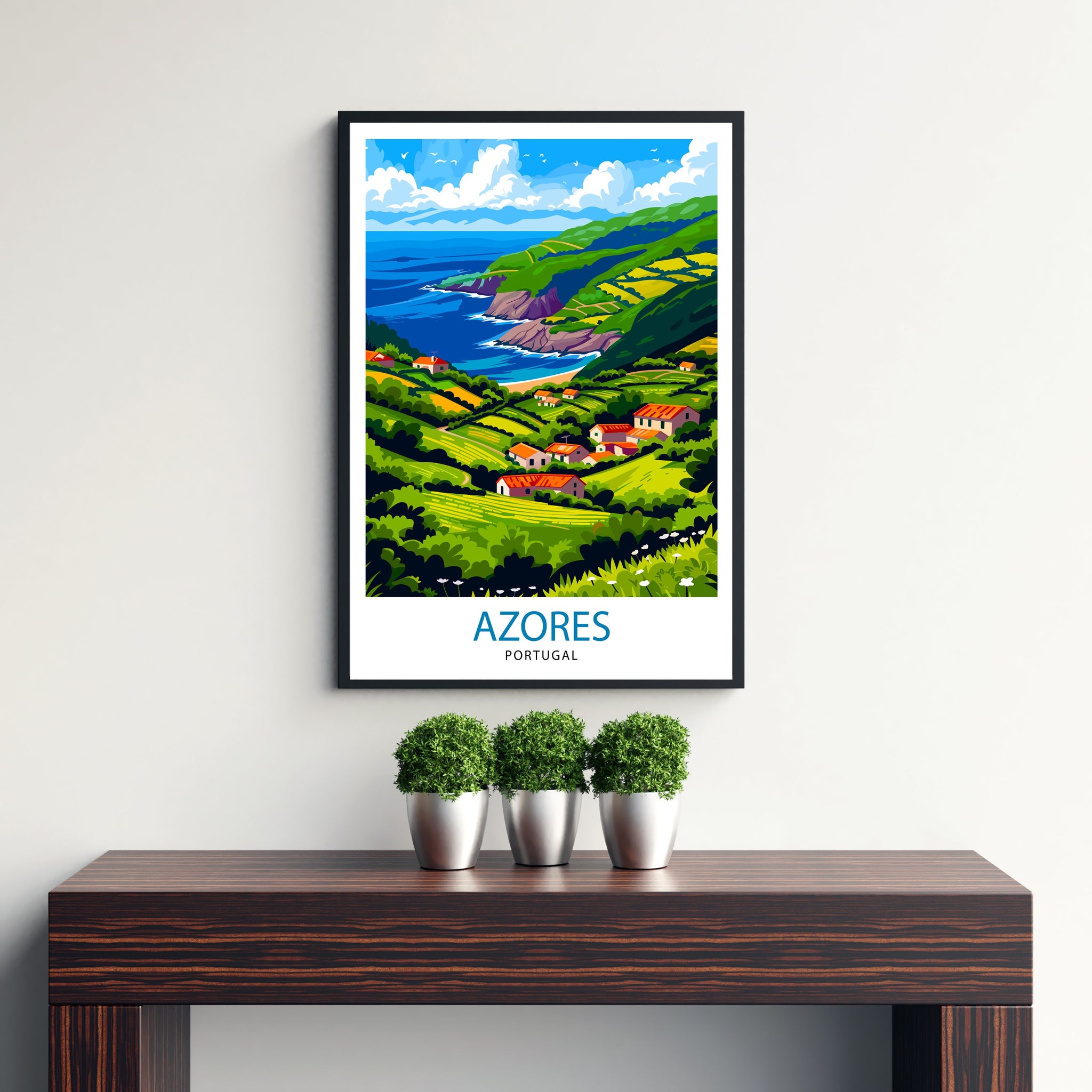 Azores Portugal Art Print Wall Decor Azores Decor Azores Poster Azores Art Azores Wall Art Gift for Nature Enthusiasts Azores Home Decor