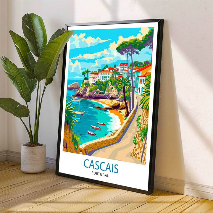 Cascais Portugal Print Cascais Decor Cascais Poster Cascais Art Cascais Wall Art Gift for Seaside Lovers Cascais Home Decor