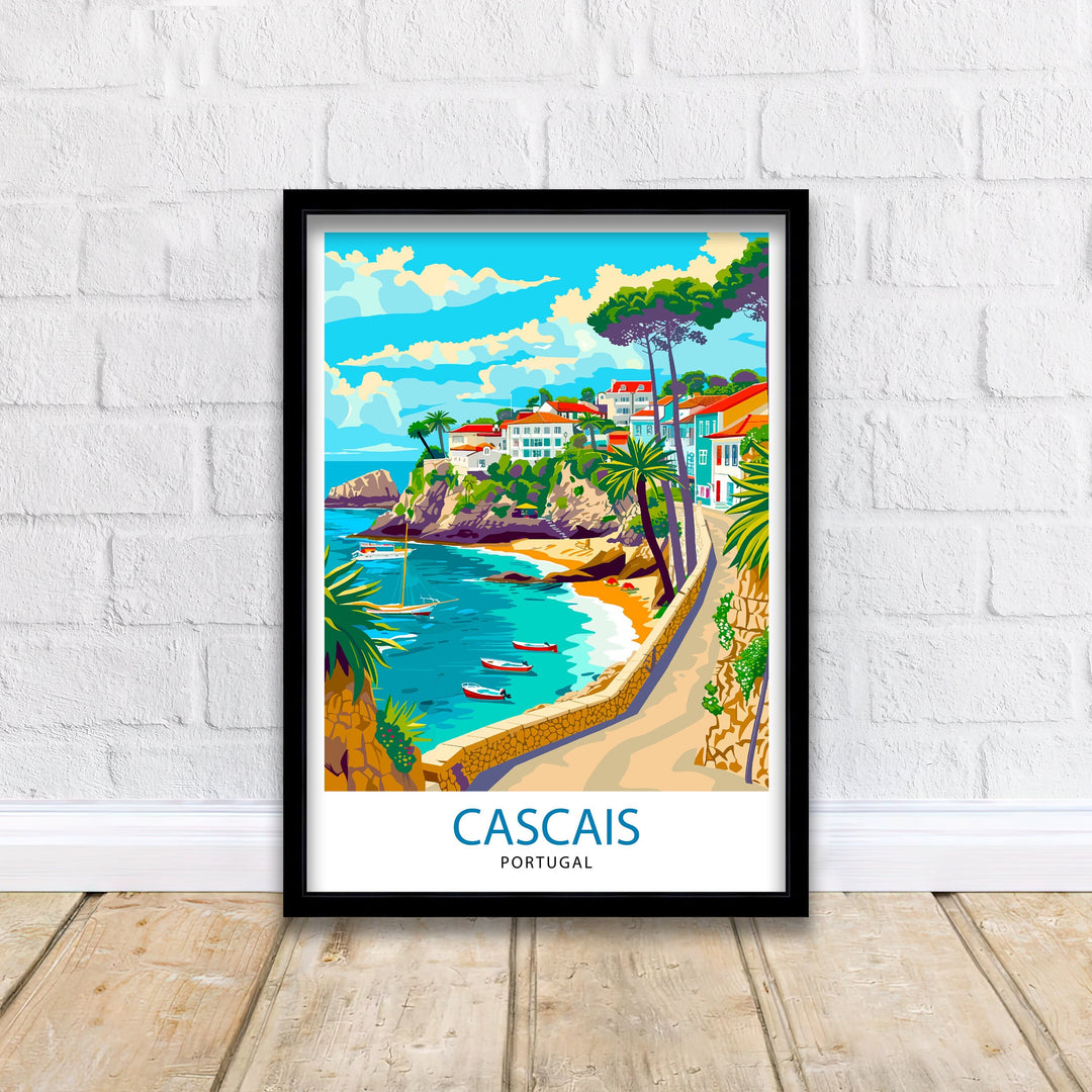 Cascais Portugal Print Cascais Decor Cascais Poster Cascais Art Cascais Wall Art Gift for Seaside Lovers Cascais Home Decor