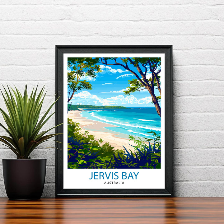 Jervis Bay Australia Travel Print Wall Decor Wall Art Jervis Bay Wall Hanging Home Décor Jervis Bay Gift Art Lovers Australia Art Lover Gift