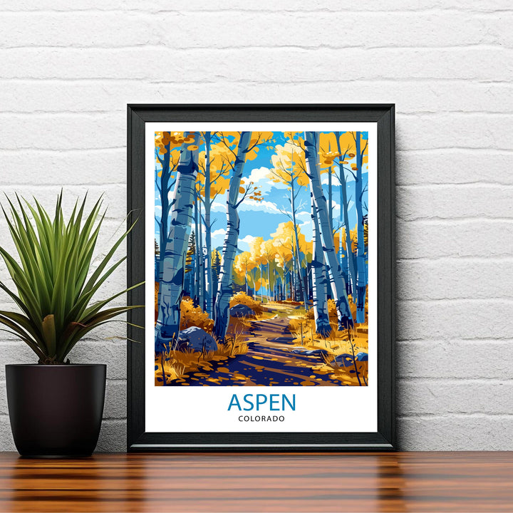 Aspen Colorado Travel Poster