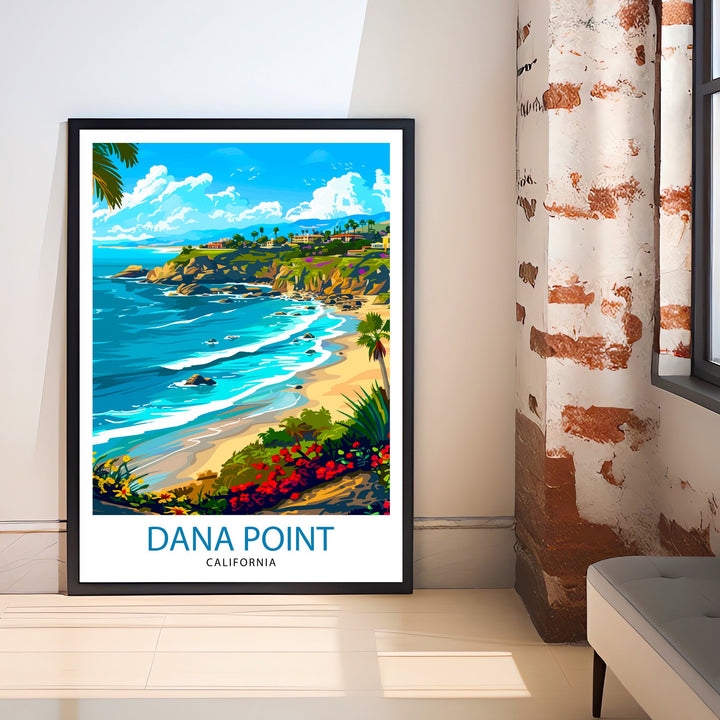 Dana Point California Travel Print Wall Decor Wall Art Dana Point Wall Hanging Home Décor Dana Point Gift Art Lovers California