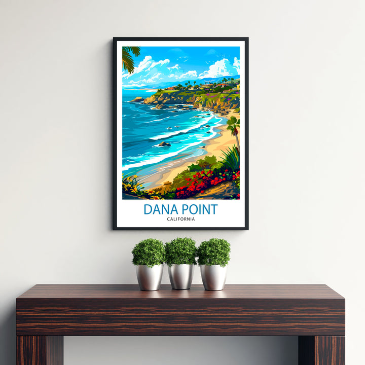 Dana Point California Travel Print Wall Decor Wall Art Dana Point Wall Hanging Home Décor Dana Point Gift Art Lovers California