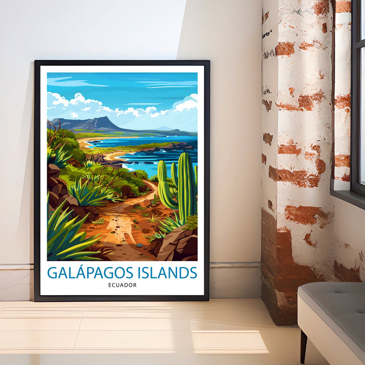 Galapagos Islands Ecuador Travel Print Wall Decor Wall Art Galapagos Islands Wall Hanging Home Décor Galapagos Islands Gift Art Lovers