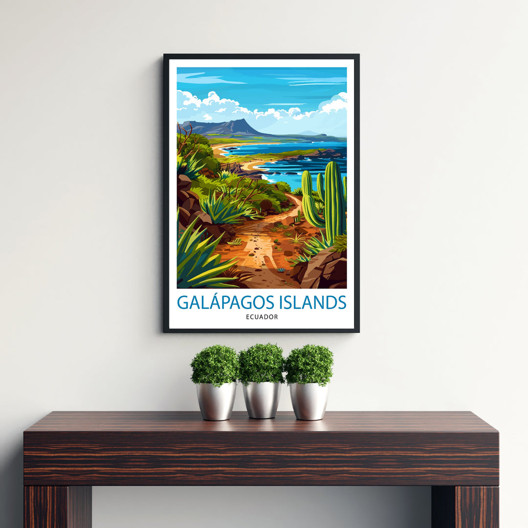 Galapagos Islands Ecuador Travel Print Wall Decor Wall Art Galapagos Islands Wall Hanging Home Décor Galapagos Islands Gift Art Lovers