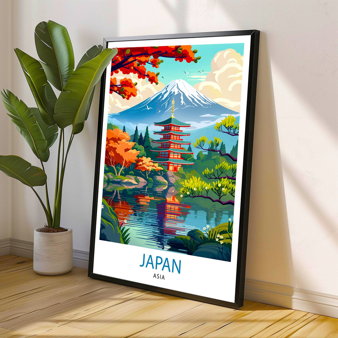 Japan Asia Travel Print Wall Decor Wall Art Japan Wall Hanging Home Décor Japan Gift Art Lovers Asia Art Lover Gift Print