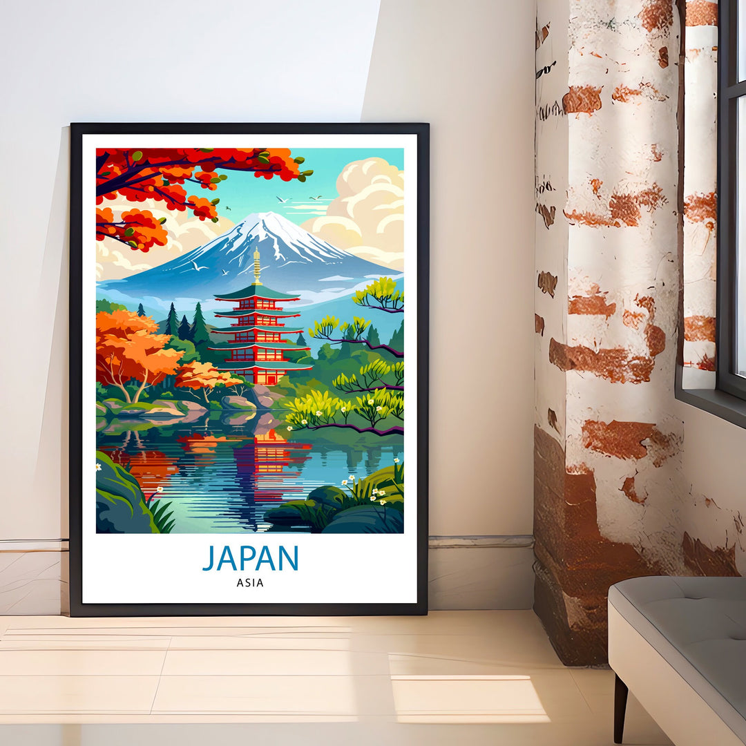 Japan Asia Travel Print Wall Decor Wall Art Japan Wall Hanging Home Décor Japan Gift Art Lovers Asia Art Lover Gift Print