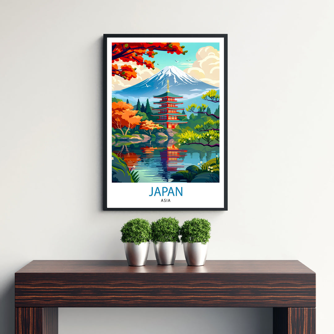 Japan Asia Travel Print Wall Decor Wall Art Japan Wall Hanging Home Décor Japan Gift Art Lovers Asia Art Lover Gift Print