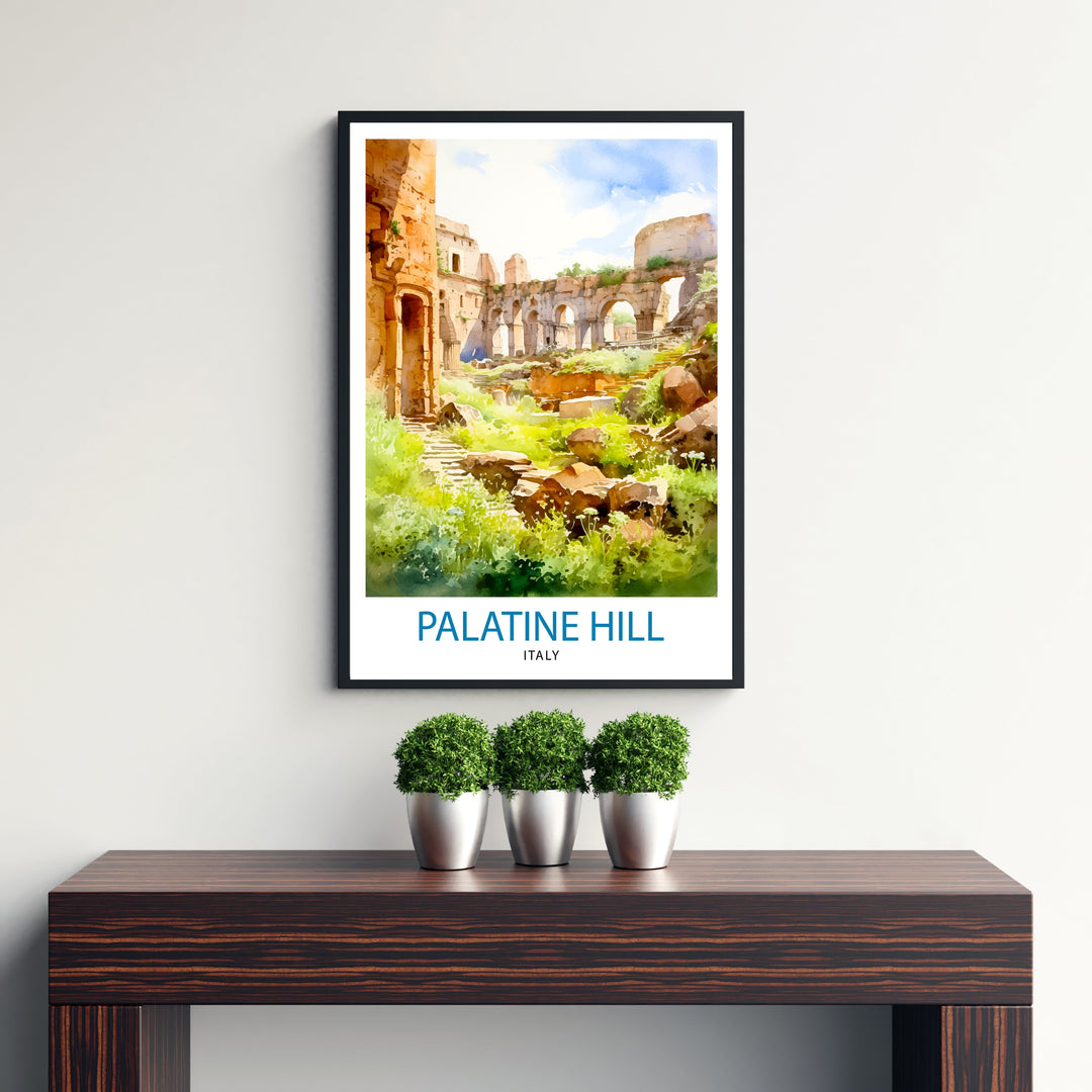 Palatine Hill Rome Italy Travel Print Wall Decor Wall Art Palatine Hill Wall Hanging Home Décor Palatine Hill Gift Art Lovers Italy Art