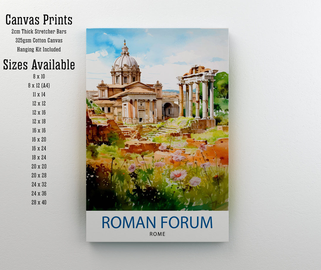 Palatine Hill Rome Italy Travel Poster