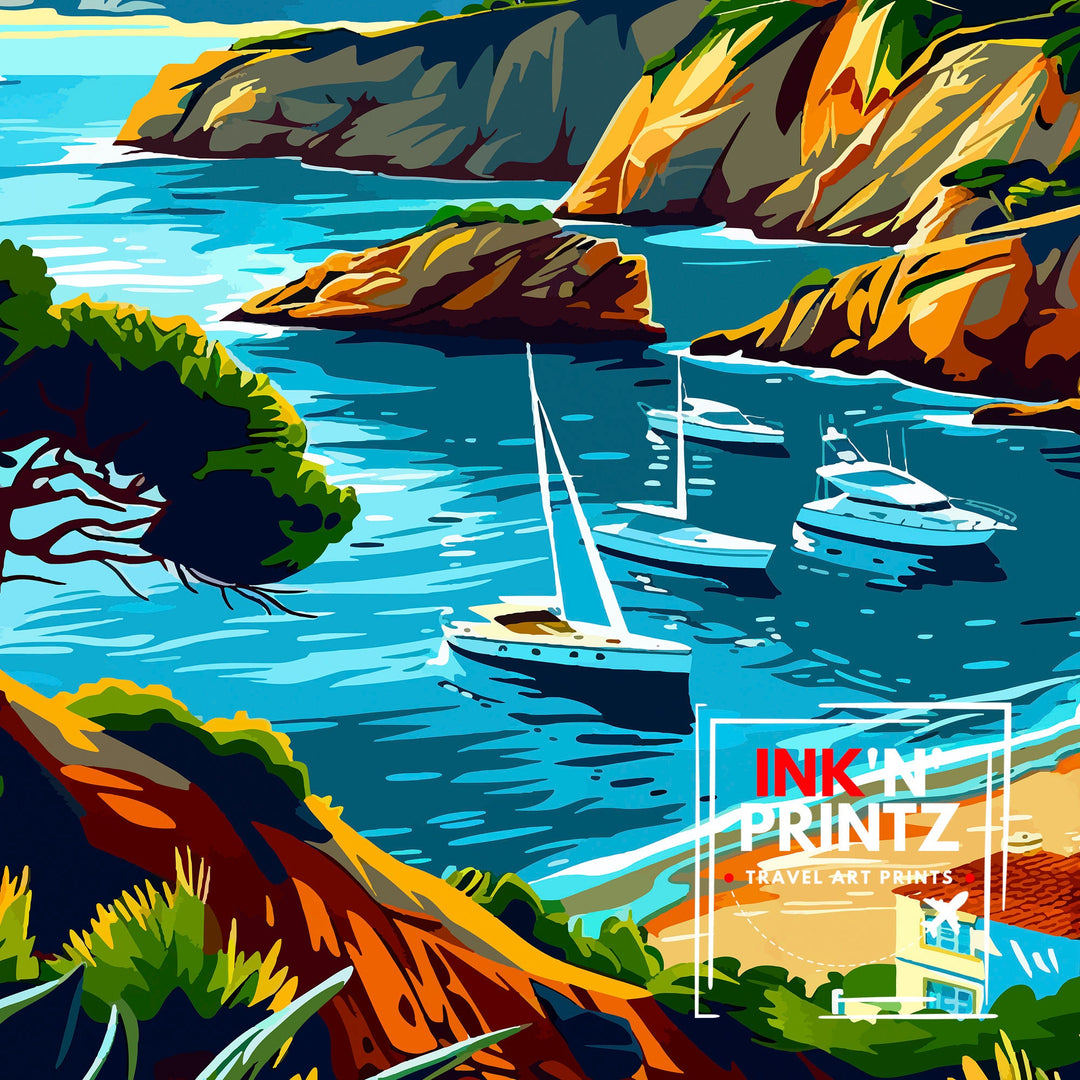 Dana Point California Travel Poster