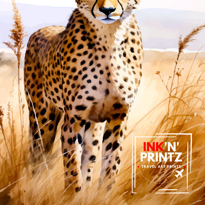 Masai Mara Kenya Travel Poster