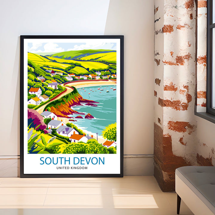 Devon Travel Poster Devon