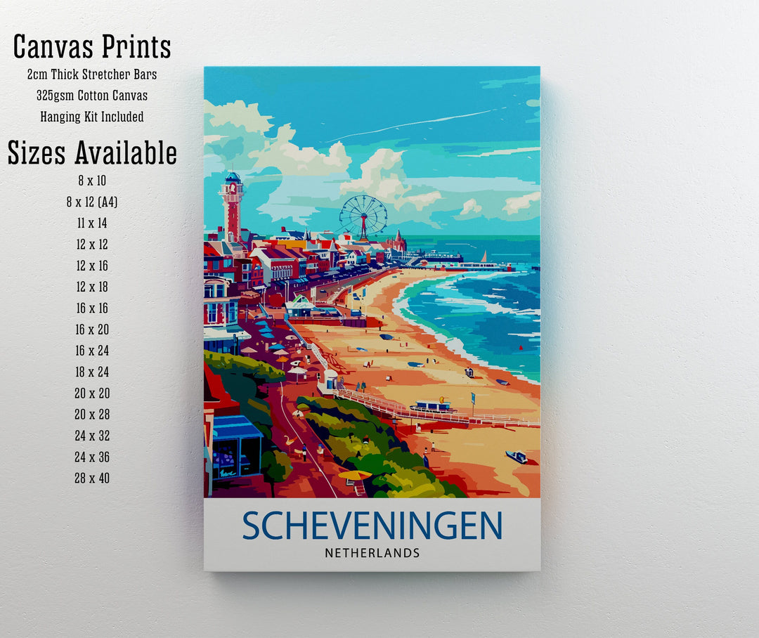 Scheveningen Netherlands Travel Print Wall Decor Wall Art Scheveningen Wall Hanging Home Décor Scheveningen Gift Art Lovers Netherlands