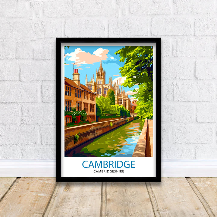 Cambridge England Travel Print Wall Decor Wall Art Cambridge Wall Hanging Home Décor Cambridge Gift Art Lovers UK Art Lover Gift Print Art