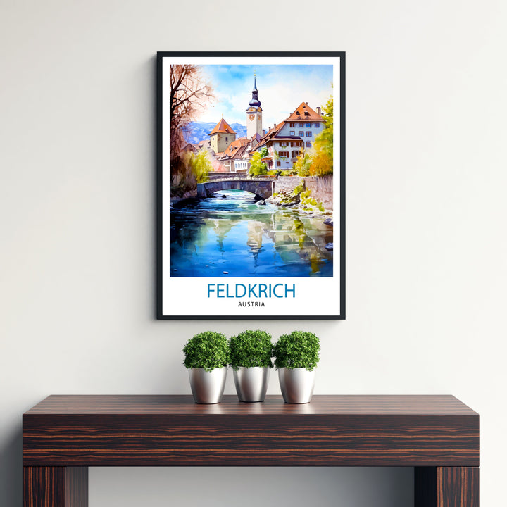 Feldkirch Austria Travel Poster