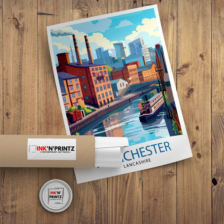 Manchester Travel Poster