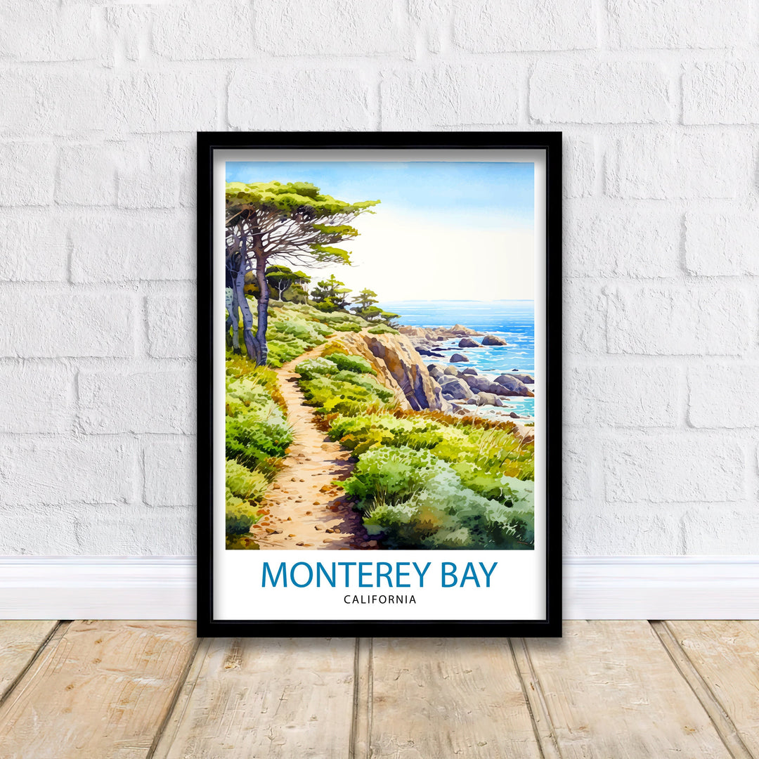 Monterey Bay California Travel Poster