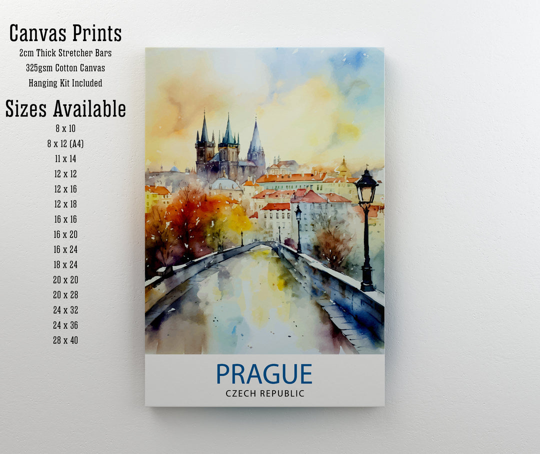 Prague Czech Republic Travel Print Wall Decor Wall Art Prague Wall Hanging Home Décor Prague Gift Art Lovers Czech Republic Art Lover