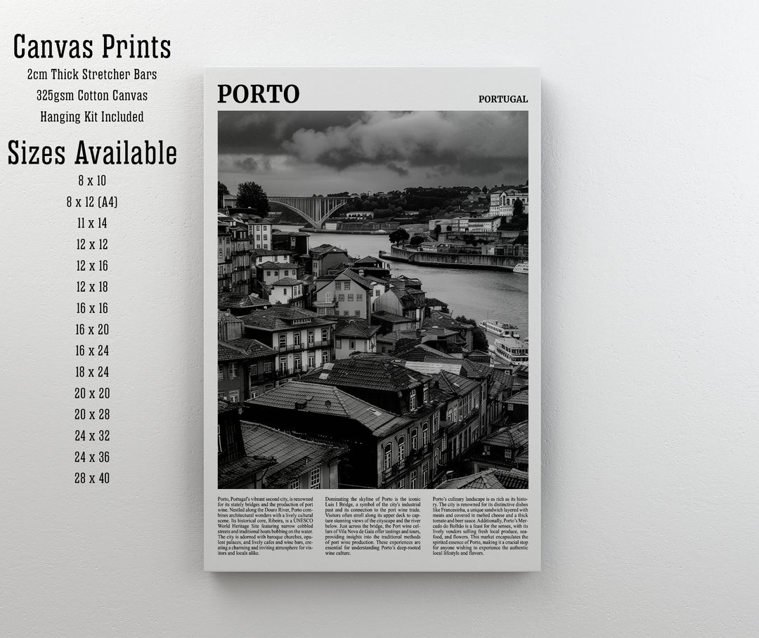 Porto Portugal Travel Print Wall Decor Wall Art Porto Wall Hanging Home Décor Porto Gift Art Lovers Portugal Art Lover Gift Print Art