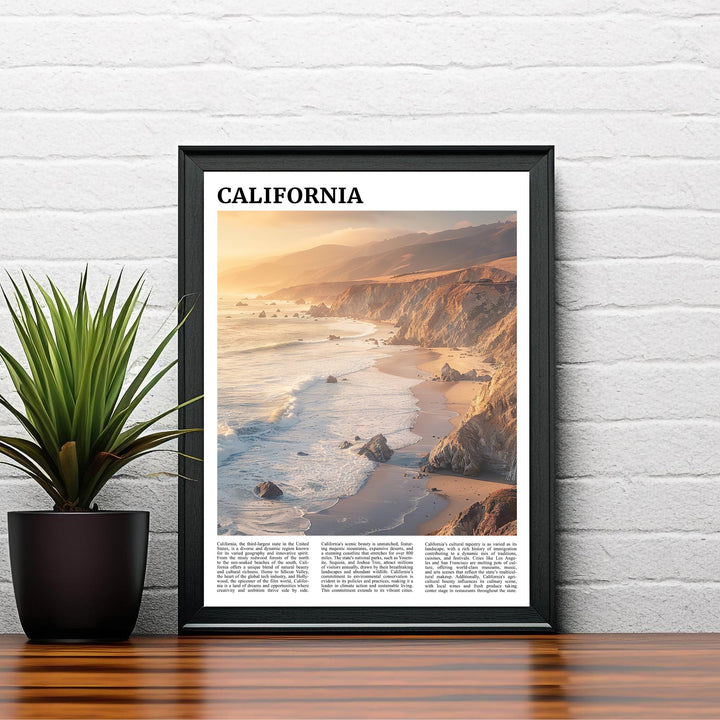 California Travel Print Wall Decor Wall Art California Wall Hanging Home Décor California Gift Art Lovers USA Art Lover Gift Print Art