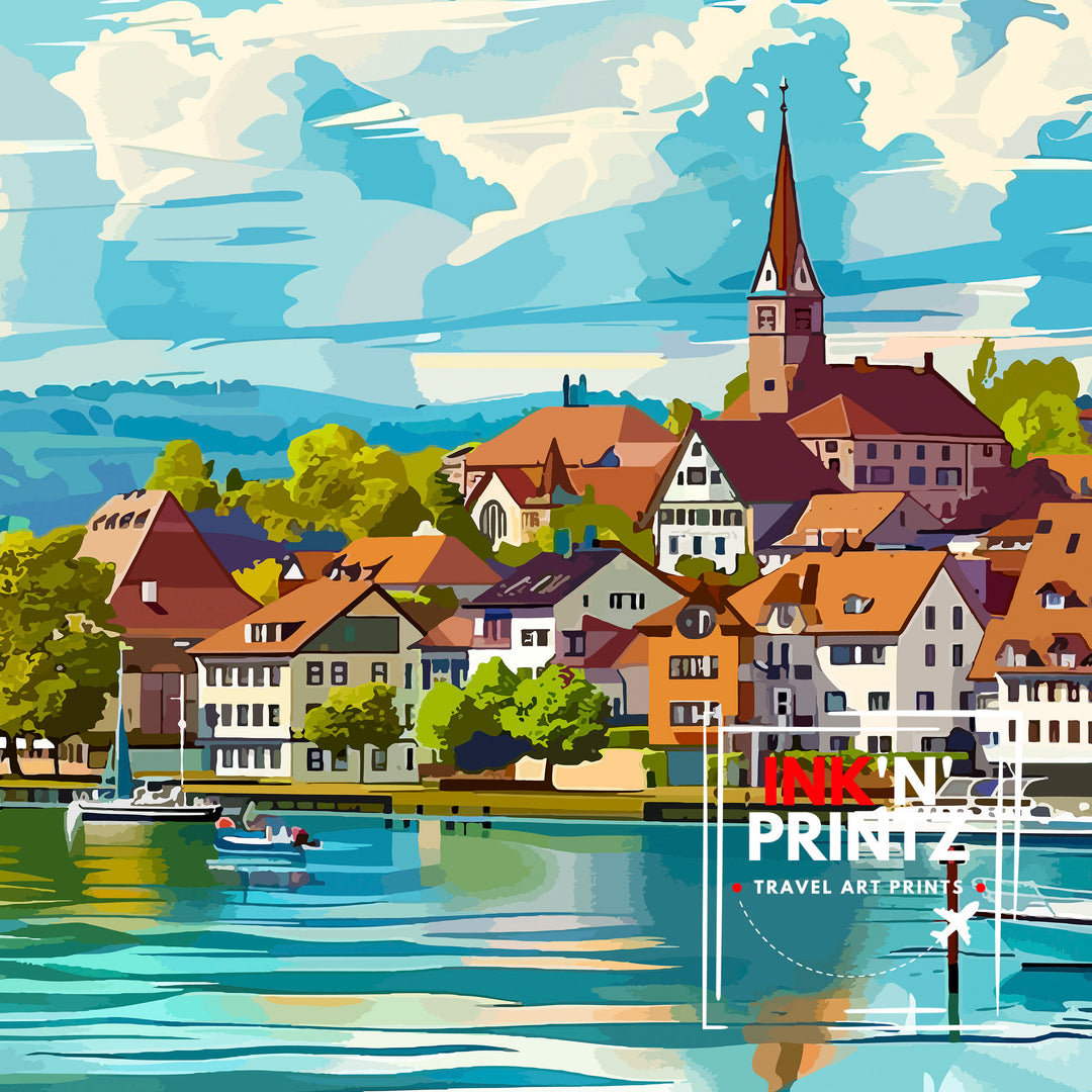 Konstanz Germany Travel Poster