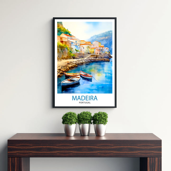 Madeira Portugal Poster Madeira Decor Madeira Poster Madeira Art Madeira Wall Art Gift for Madeira Lovers Madeira Home Decor