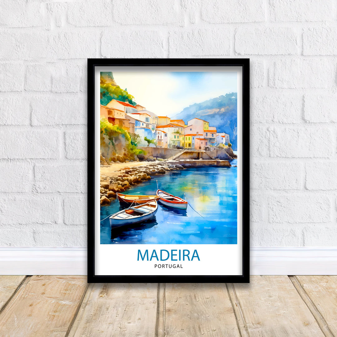 Madeira Portugal Print Madeira Decor Madeira Poster Madeira Art Madeira Wall Art Gift for Madeira Lovers Madeira Home Decor