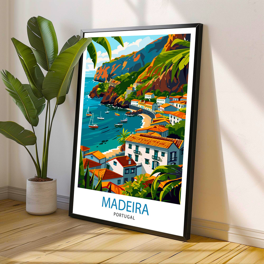 Madeira Portugal Print Madeira Decor Madeira Poster Madeira Art Madeira Wall Art Gift for Madeira Lovers Madeira Home Decor