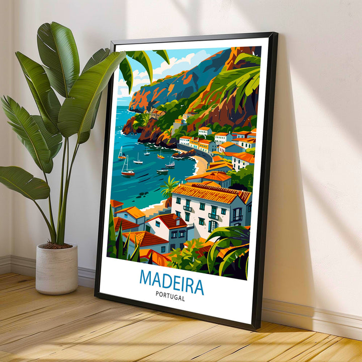 Madeira Portugal Poster Madeira Decor Madeira Poster Madeira Art Madeira Wall Art Gift for Madeira Lovers Madeira Home Decor