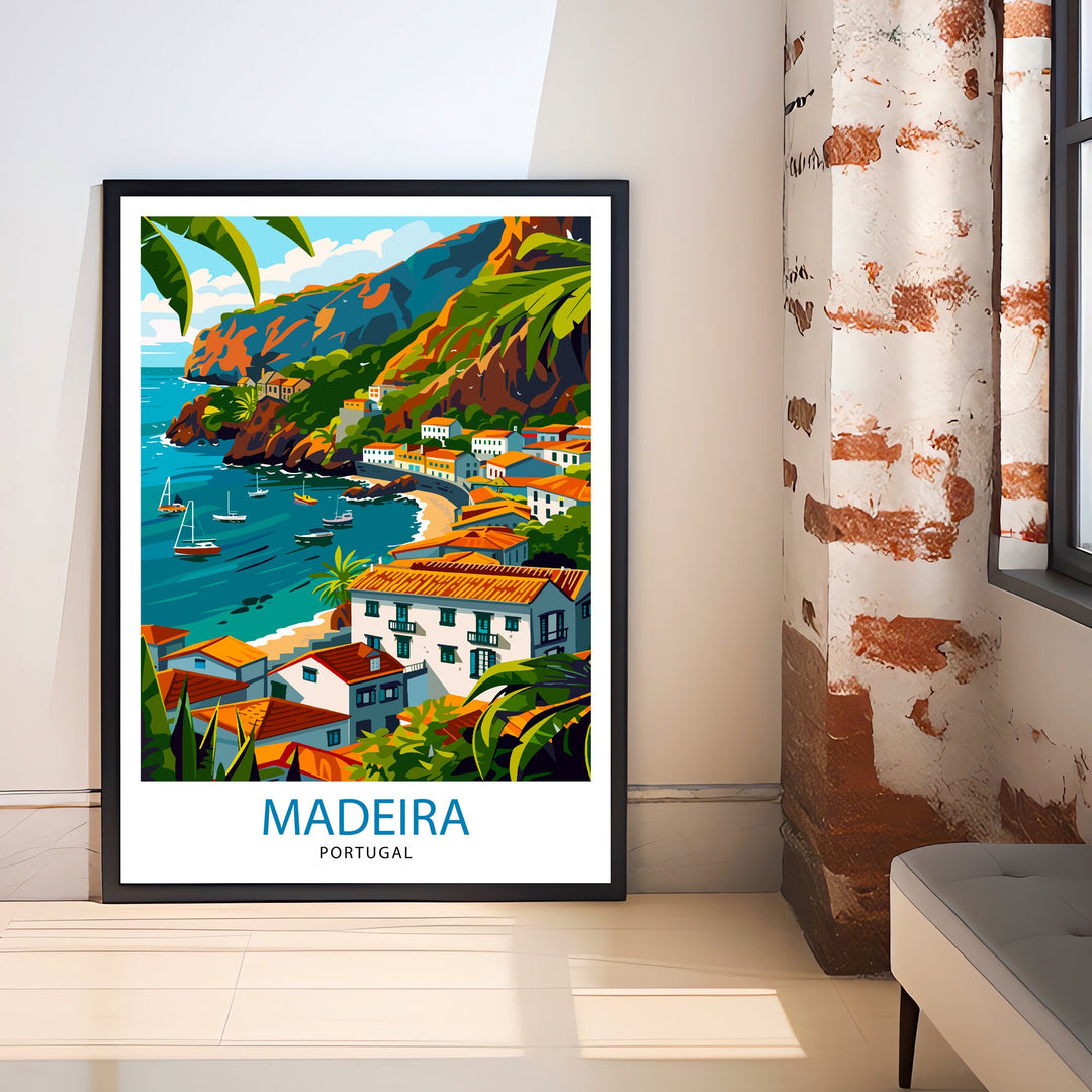 Madeira Portugal Print Madeira Decor Madeira Poster Madeira Art Madeira Wall Art Gift for Madeira Lovers Madeira Home Decor