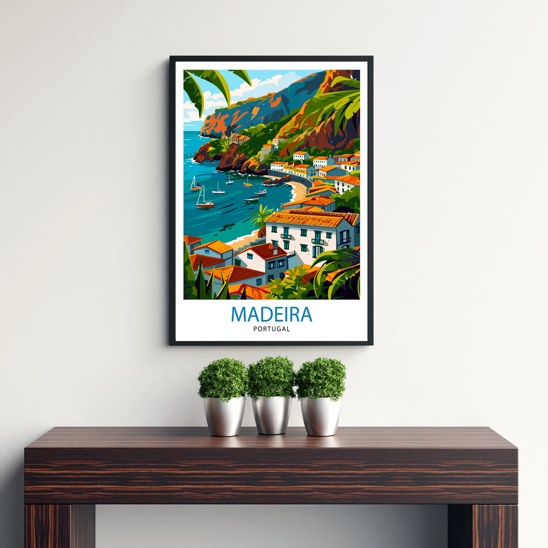 Madeira Portugal Poster Madeira Decor Madeira Poster Madeira Art Madeira Wall Art Gift for Madeira Lovers Madeira Home Decor